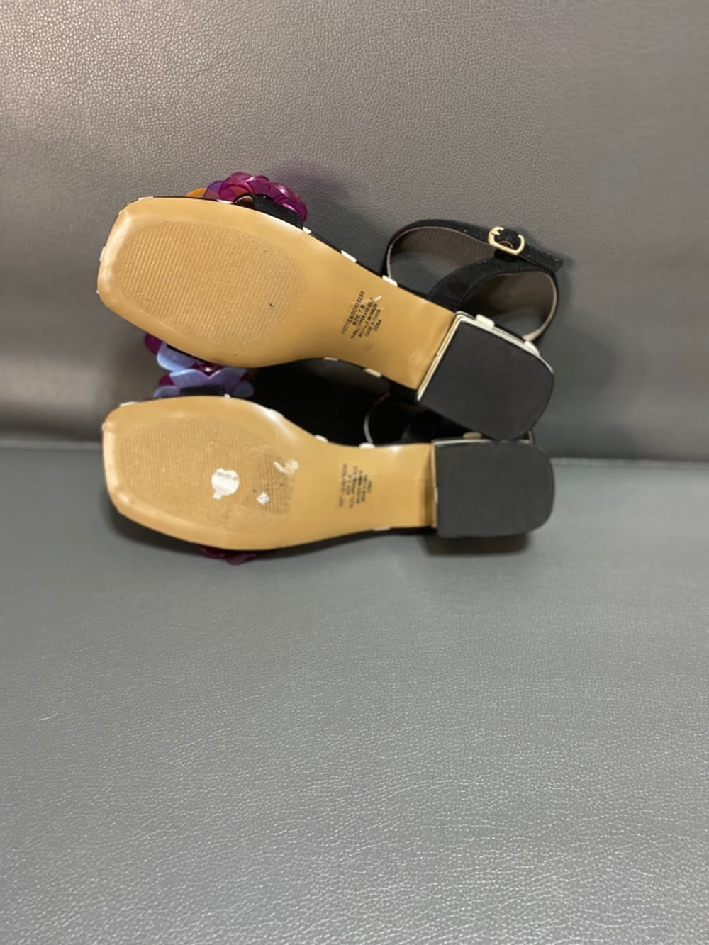 NWOT Betsey Johnson Dottee Flower- Embellished Sandal - Picture 4 of 5